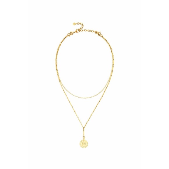 NEW Stella & Dot Gold Dez Pendant 3 in 1 Necklace - Picture 2 of 6